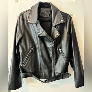 NOT AVAILABLE ***Eloidie Faux Leather Motorcycle Jacket
